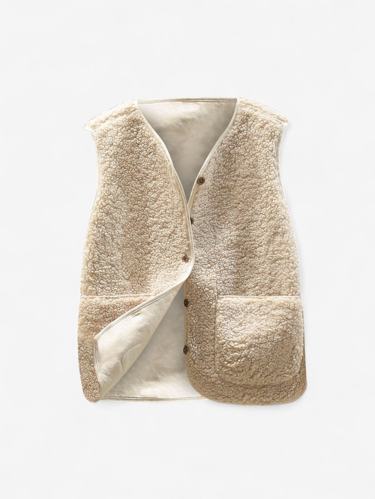 Women’s Sleeveless Button Down Gilet Vest 1