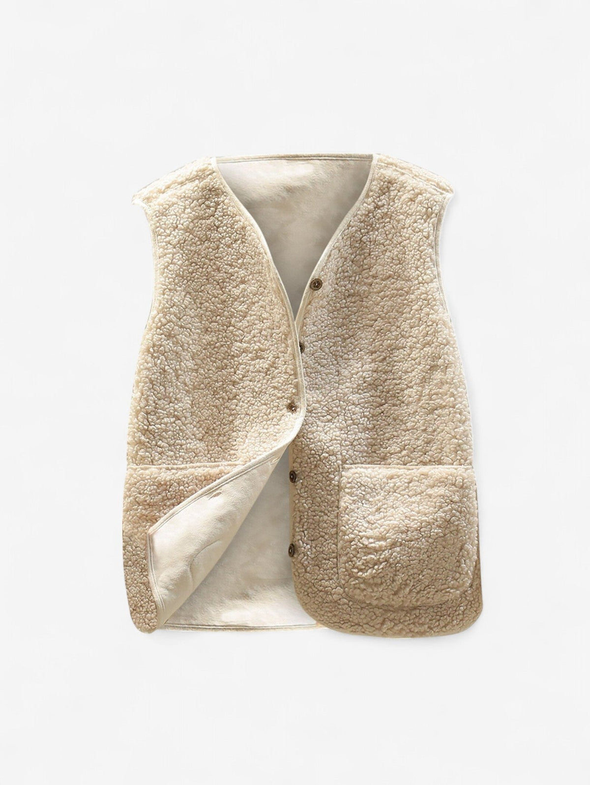 Women’s Sleeveless Button Down Gilet Vest 1