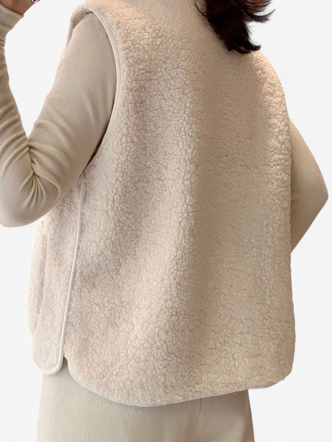 Women’s Sleeveless Button Down Gilet Vest 3