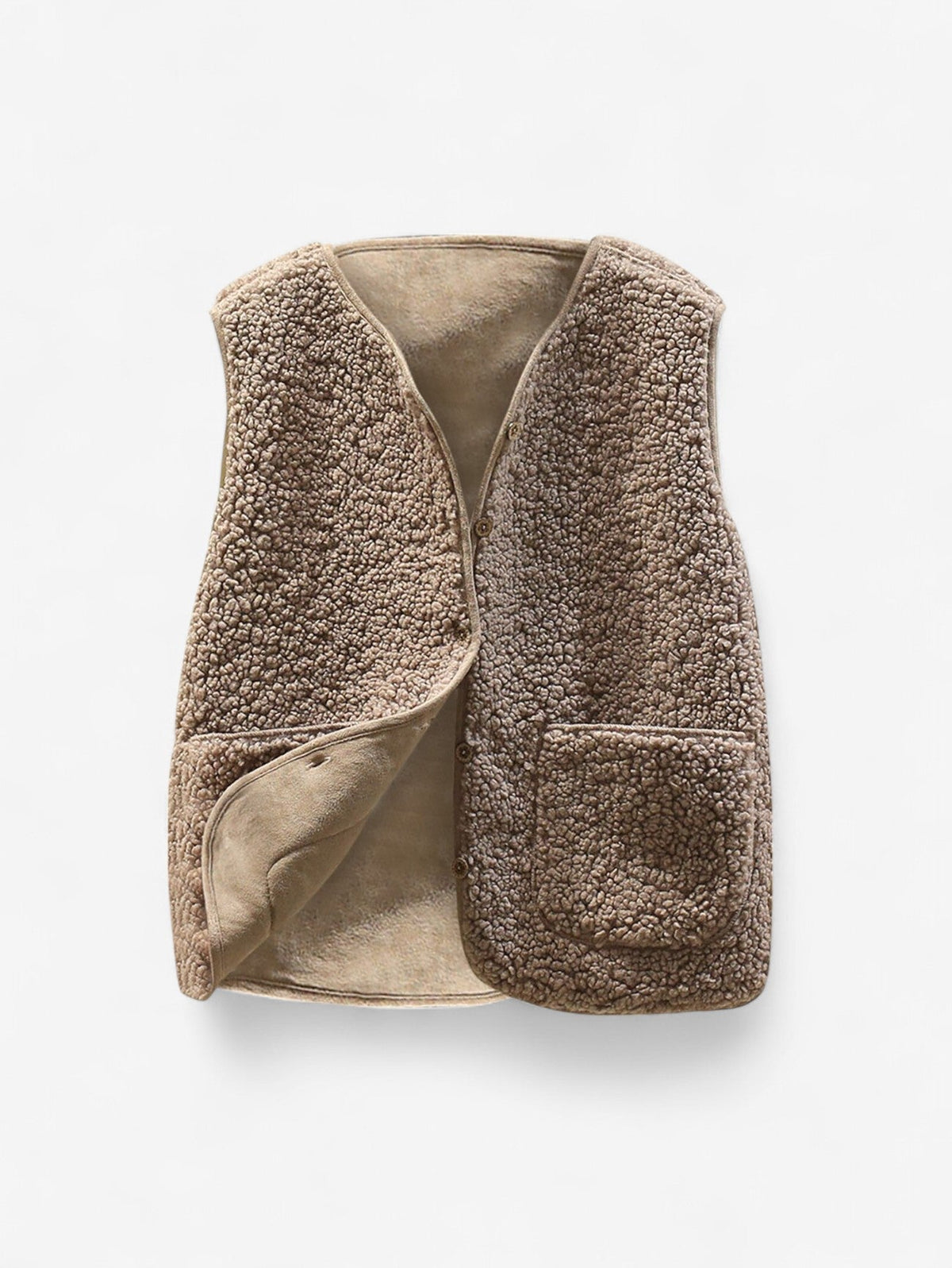 Women’s Sleeveless Button Down Gilet Vest 4