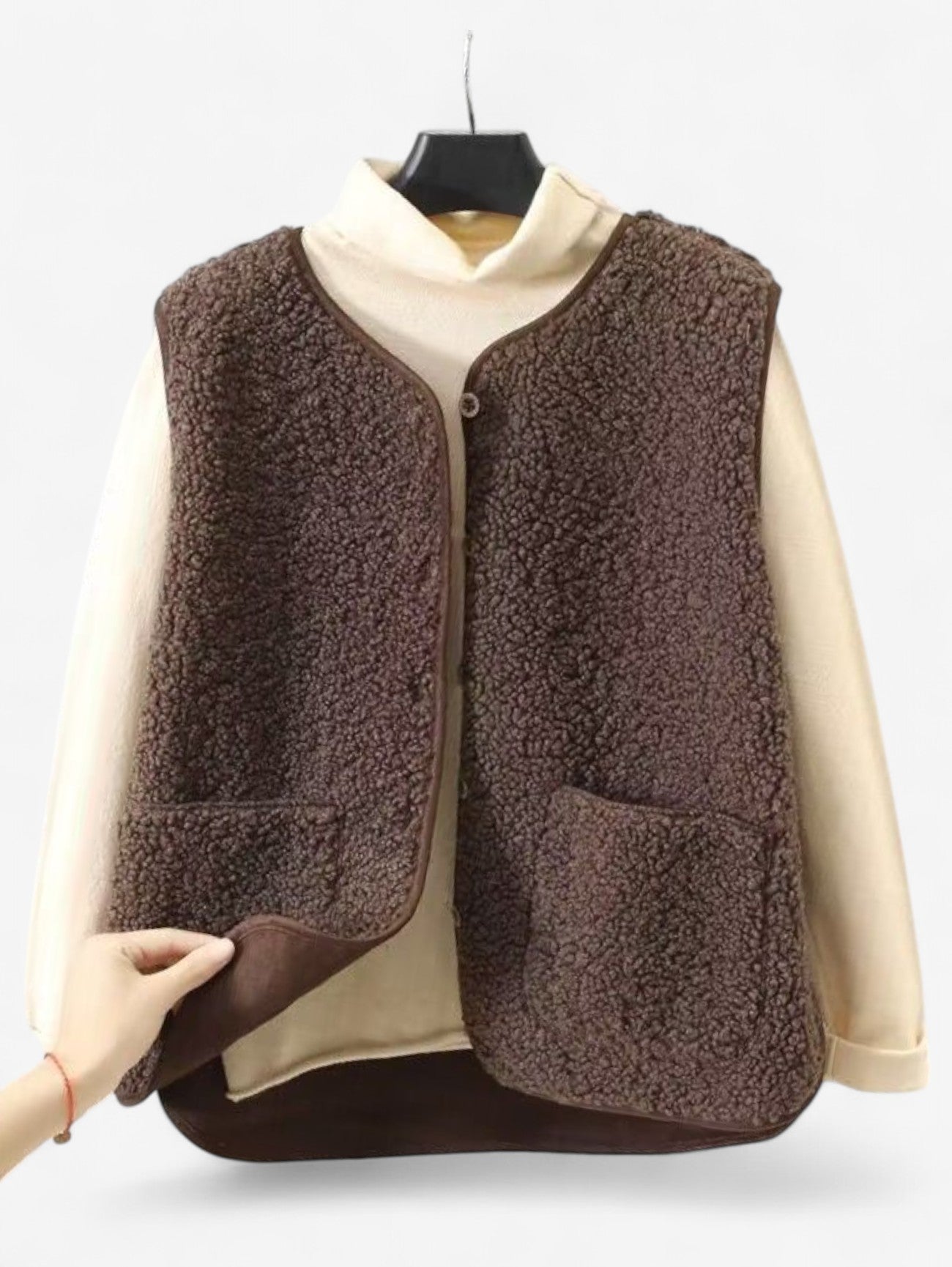 Women’s Sleeveless Button Down Gilet Vest 6