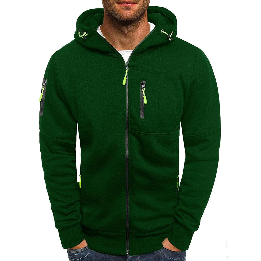 Zachary Men's Fleece Zip Up Hoodie 8