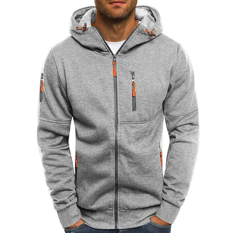 Zachary Men's Fleece Zip Up Hoodie 9