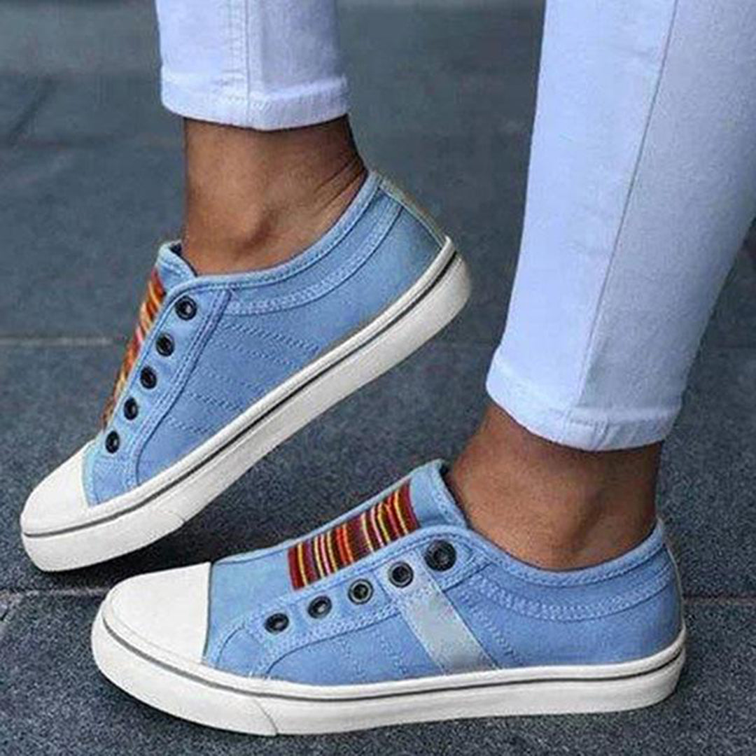 Zara Women's Canvas Slip On Sneakers 2