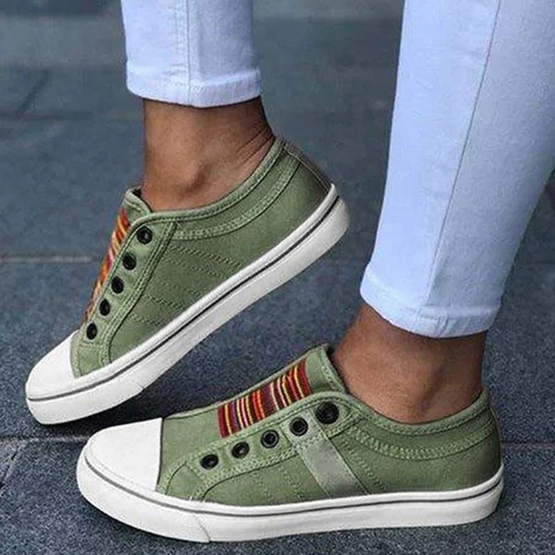 Zara Women's Canvas Slip On Sneakers 3