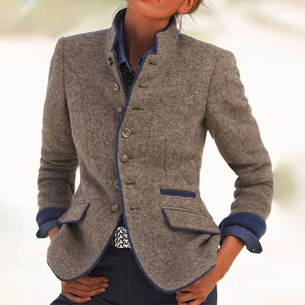 Zara Women's Wool Double Breasted Blazer 1