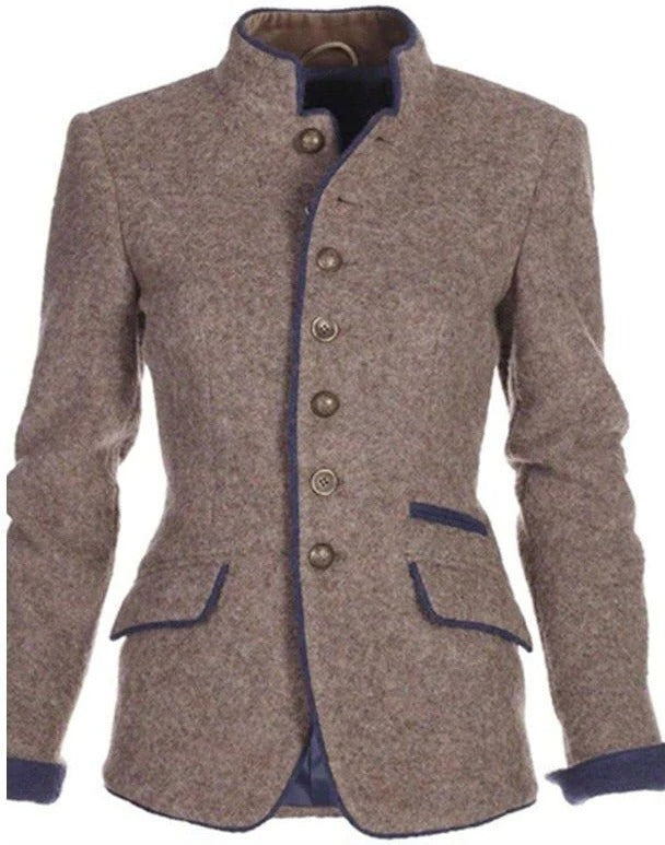 Zara Women's Wool Double Breasted Blazer 2